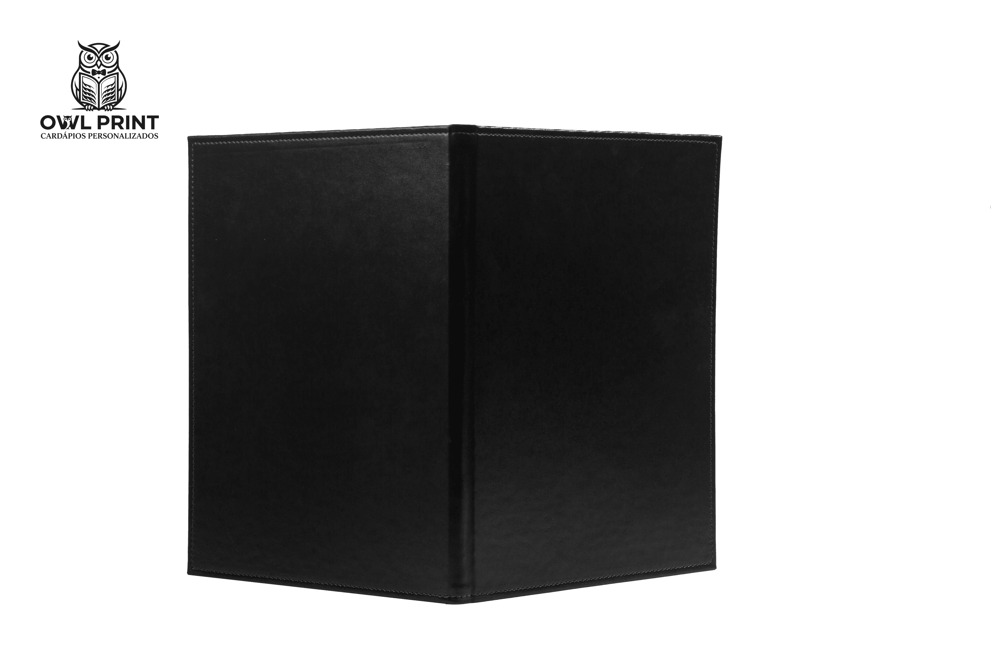 Cardápio Capa Couro